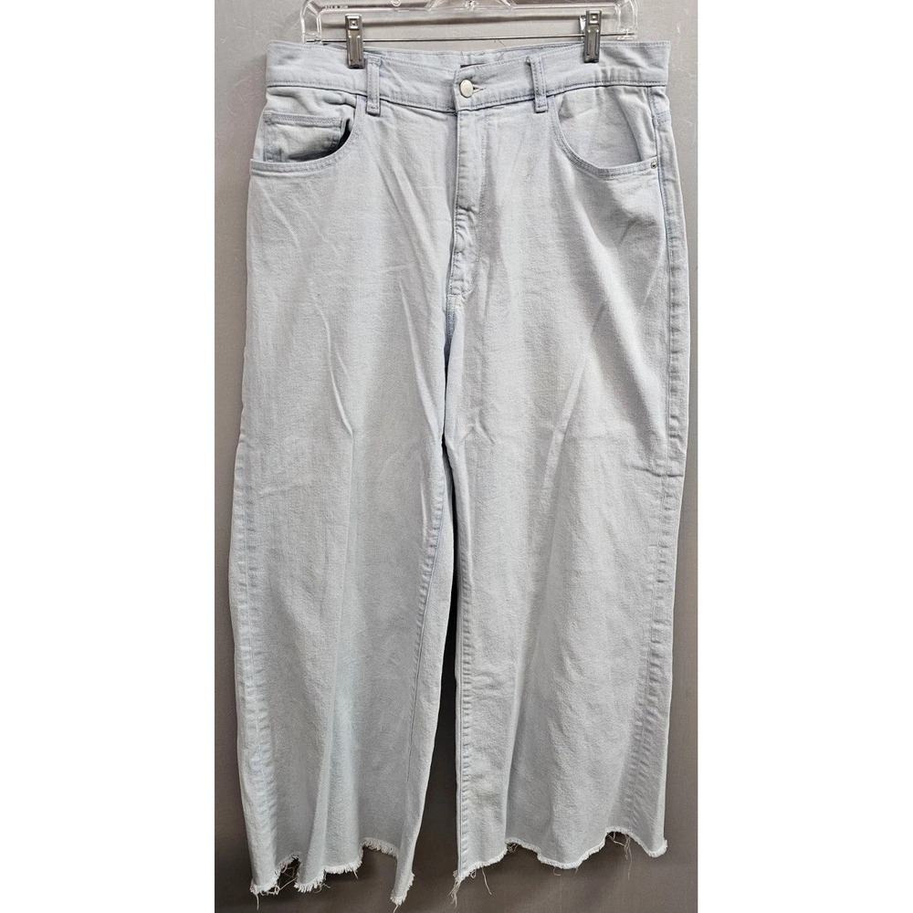DL1961 Jeans Womens 32 Light Blue Denim Hepburn Wide Leg High Rise Vintage 33